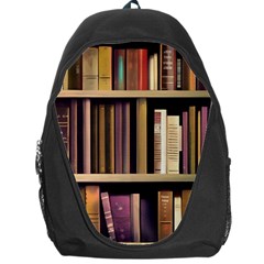 Books Bookshelves Office Fantasy Background Artwork Book Cover Apothecary Book Nook Literature Libra Backpack Bag by Posterlux