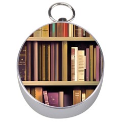 Books Bookshelves Office Fantasy Background Artwork Book Cover Apothecary Book Nook Literature Libra Silver Compasses by Posterlux