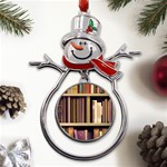 Books Bookshelves Office Fantasy Background Artwork Book Cover Apothecary Book Nook Literature Libra Metal Snowman Ornament Front