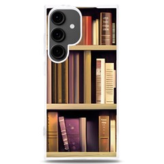 Books Bookshelves Office Fantasy Background Artwork Book Cover Apothecary Book Nook Literature Libra Samsung Galaxy S24 Plus 6 7 Inch Tpu Uv Case