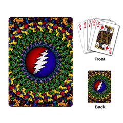 Grateful Dead Bear Pattern Playing Cards Single Design (rectangle)