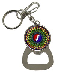 Grateful Dead Bear Pattern Bottle Opener Key Chain by Maspions