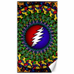 Grateful Dead Bear Pattern Canvas 40  X 72 