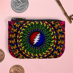 Grateful Dead Bear Pattern Mini Coin Purse