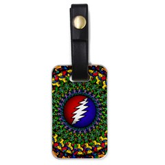 Grateful Dead Bear Pattern Luggage Tag (one Side)