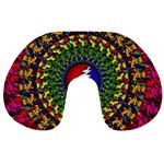 Grateful Dead Bear Pattern Travel Neck Pillow Front