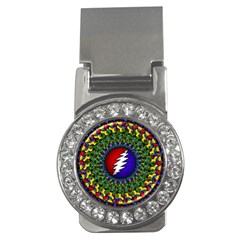 Grateful Dead Bear Pattern Money Clips (cz)  by Maspions