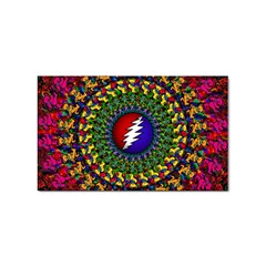 Grateful Dead Bear Pattern Sticker (rectangular)