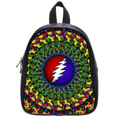 Grateful Dead Bear Pattern School Bag (small)