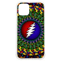 Grateful Dead Bear Pattern Iphone 12/12 Pro Tpu Uv Print Case by Maspions