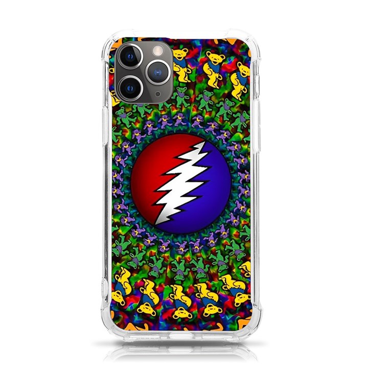 Grateful Dead Bear Pattern iPhone 11 Pro 5.8 Inch TPU UV Print Case