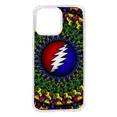 Grateful Dead Bear Pattern Iphone 14 Pro Max Tpu Uv Print Case by Maspions