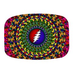 Grateful Dead Bear Pattern Mini Square Pill Box by Maspions