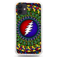 Grateful Dead Bear Pattern Iphone 12 Mini Tpu Uv Print Case	 by Maspions