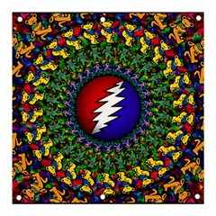 Grateful Dead Bear Pattern Banner And Sign 3  X 3 