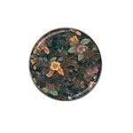 Floral Seamless Pattern Decorative Hat Clip Ball Marker Front