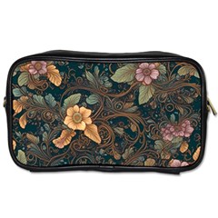 Floral Seamless Pattern Decorative Toiletries Bag (two Sides) by Paksenen