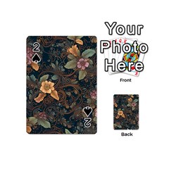 Floral Seamless Pattern Decorative Playing Cards 54 Designs (mini)