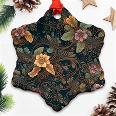 Floral Seamless Pattern Decorative Ornament (snowflake)