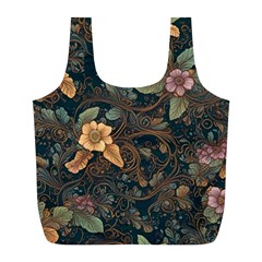 Floral Seamless Pattern Decorative Full Print Recycle Bag (l) by Paksenen