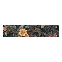 Floral Seamless Pattern Decorative Velvet Scrunchie by Paksenen