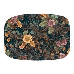 Floral Seamless Pattern Decorative Mini Square Pill Box by Paksenen