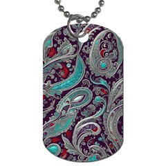 Seamless Pattern Paisley Decorative Dog Tag (one Side) by Paksenen