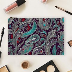 Seamless Pattern Paisley Decorative Cosmetic Bag (large) by Paksenen