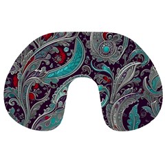 Seamless Pattern Paisley Decorative Travel Neck Pillow