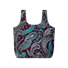 Seamless Pattern Paisley Decorative Full Print Recycle Bag (s) by Paksenen