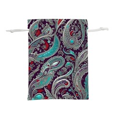 Seamless Pattern Paisley Decorative Lightweight Drawstring Pouch (m) by Paksenen