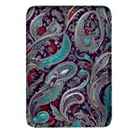 Seamless Pattern Paisley Decorative Rectangular Glass Fridge Magnet (4 pack) Front