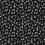 Chalk Music Notes Signs Seamless Pattern Play Mat (Rectangle) Front