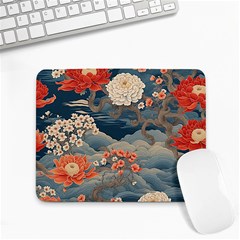 Seamless Pattern Chinoiserie Flowers Small Mousepad by Paksenen