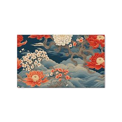 Seamless Pattern Chinoiserie Flowers Sticker (rectangular) by Paksenen