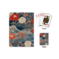 Seamless Pattern Chinoiserie Flowers Playing Cards Single Design (mini)