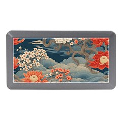 Seamless Pattern Chinoiserie Flowers Memory Card Reader (mini) by Paksenen