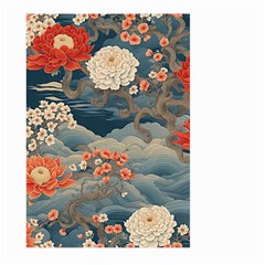 Seamless Pattern Chinoiserie Flowers Large Garden Flag (two Sides) by Paksenen