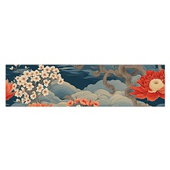 Seamless Pattern Chinoiserie Flowers Oblong Satin Scarf (16  X 60 ) by Paksenen