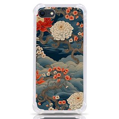 Seamless Pattern Chinoiserie Flowers Iphone Se by Paksenen