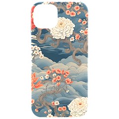 Seamless Pattern Chinoiserie Flowers Iphone 15 Pro Black Uv Print Pc Hardshell Case