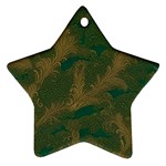 Seamless Pattern Pattern Leaves Ornament (Star) Front