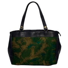 Seamless Pattern Pattern Leaves Oversize Office Handbag