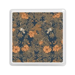 Seamless Pattern Patterns Leaves Vintage Memory Card Reader (square)