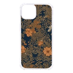 Seamless Pattern Patterns Leaves Vintage Iphone 13 Tpu Uv Print Case