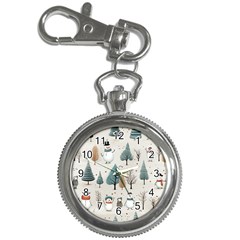 Snowman Snow Christmas Key Chain Watches