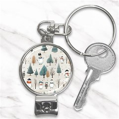 Snowman Snow Christmas Nail Clippers Key Chain