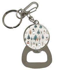 Snowman Snow Christmas Bottle Opener Key Chain