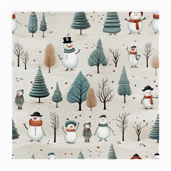 Snowman Snow Christmas Medium Glasses Cloth