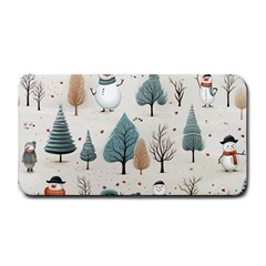 Snowman Snow Christmas Medium Bar Mat